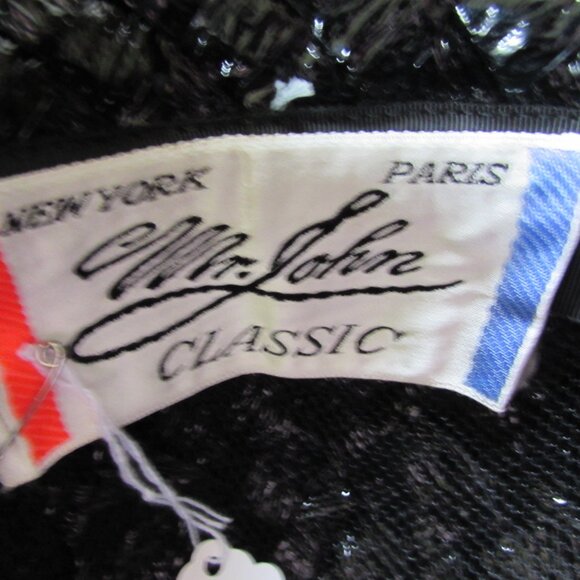 SALE  Vintage Mr John Classic Breton Style Black Cello Hat